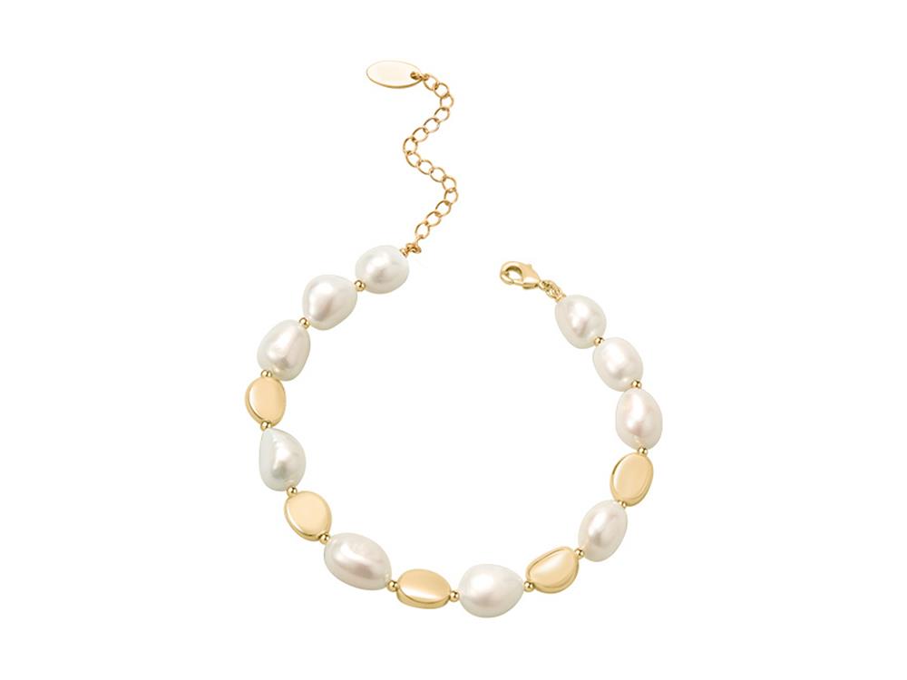 YAZILIND Bracciale Placcato Oro Con Doppia Catena A Spirale - Gioiello Donna In Rame Con Zirconia, Regalo