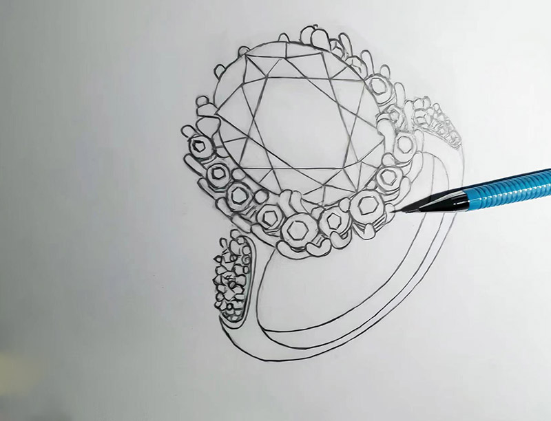 Conception de croquis de bijoux